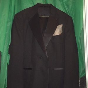 Mans Tux with suspenders